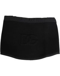 Dolce & Gabbana - Lace Stole Knitted Dg Logo Scarf - Lyst