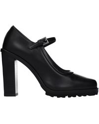 Max Mara - Mary Jane Heels Leather - Lyst