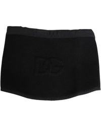 Dolce & Gabbana - Lace Stole Knitted Dg Logo Scarf - Lyst