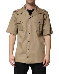 Dolce & Gabbana - Pin Up Short Sleeves Casual Shirt Cotton - Lyst