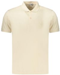 COVERI MOVING - Beige Cotton Men Polo - Lyst