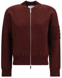Thom Browne - Bordeaux Wool Oves Aries Bomber - Lyst