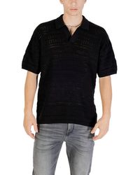 Only & Sons - Black Cotton Polo Shirt - Lyst