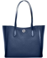 Michael Kors - Blue Canvas Tote Bag - Lyst