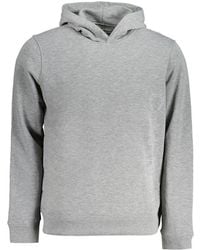 Calvin Klein - Grigio Polyester Men's Hoodie - Lyst