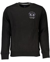 La Martina - Elegant Crew Neck Fleece Sweatshirt - Lyst