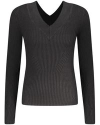 Guess - Black Viscose Sweater - Lyst