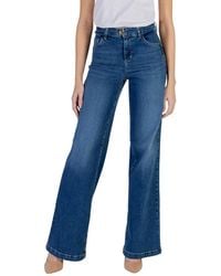Liu Jo - Cotton Bootcut Jeans - Lyst