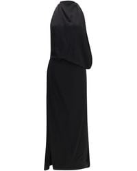 Max Mara - Black Viscose Casual Dress - Lyst