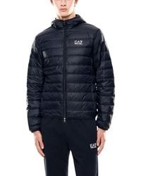 EA7 - Blue Polyamide Shell Jacket - Lyst