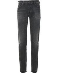 DIESEL - Black Cotton Jeans & Pant - Lyst