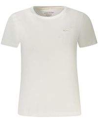 Guess - White Cotton T - Lyst