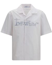 Off-White c/o Virgil Abloh - White Cotton Pattern Shirt - It50 | L - Lyst