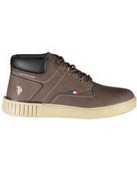 U.S. POLO ASSN. - Brown Polyester Boot - Lyst