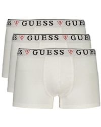 Guess - White Cotton Men's Boxer - Lyst