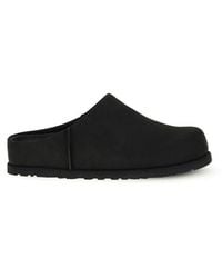 UGG - Black Calf Leather Bos Taurus Mules - Lyst