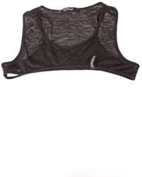 Phard - Black Viscose Intimate Top - Lyst