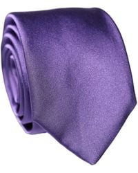 Dolce & Gabbana - Satin Silk Adjustable Tied Necktie Tie - Lyst
