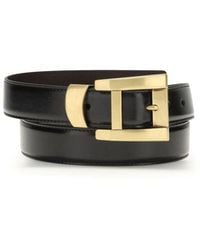 Versace - Brown Calf Leather Bos Taurus Regular Belt - Lyst