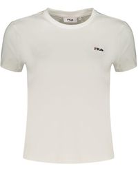 Fila - Bianco Cotton 's T - Lyst