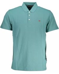 Napapijri - Green Cotton Polo Shirt - Lyst