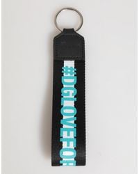 Dolce & Gabbana - Multicolor Logo Polyester Brass Holder Keychain Keyring - Lyst