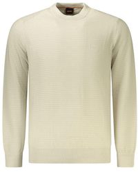 BOSS - Crew Neck Knit Sweater 50483653 - Lyst