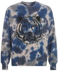 KENZO - Cotton Printed Sweater - Lyst