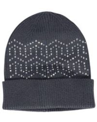 Pieces - Gray Polyester Cap (baseball Hat) - Lyst