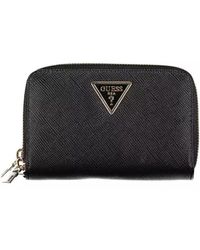 Guess - Elegant Black Wallet With Contrasting Accents - Lyst