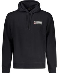 Napapijri - Black Cotton Men's Sweatshirt - Lyst