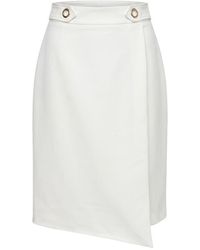 Trussardi - White Polyester Skirt - Lyst
