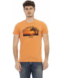 TRUSSARDI ACTION - Orange Cotton T - Lyst