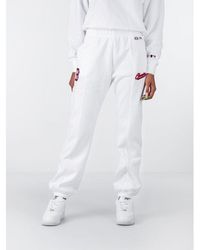 Champion - White Cotton Joggers (workout Pants) - Lyst