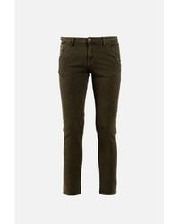 Gas - Brown Cotton Casual Pants - Lyst