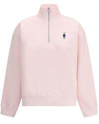 Maison Kitsuné - Dressed Fox High Neck And Zip Sweatshirt - Lyst