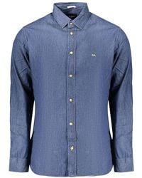 Pepe Jeans - Blue Cotton Men's Shirt - Lyst