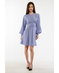 Moschino - Purple Marabou Casual Dress - Lyst