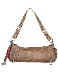 Desigual - Brown Polyurethane Bag - Lyst