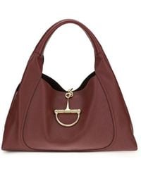 Gucci - Bordeaux Calf Leather Bos Taurus Shoulder Bag - Lyst