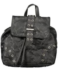 Desigual - Black Polyurethane Backpack - Lyst