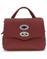 Zanellato - Bordeaux Calf Leather Bos Taurus Shoulder Bag - Lyst
