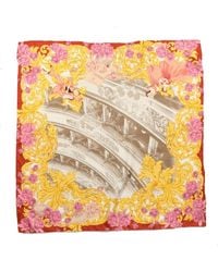 Dolce & Gabbana - Multicolor Silk Printed Square Foulard Scarf - Lyst