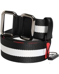 Dolce & Gabbana - Striped Buckle Belt - Lyst