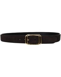 Tom Ford - Brown Leather Regular Belt - Lyst