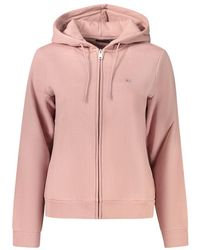 Napapijri - Pink Cotton 's Sweatshirt - Lyst