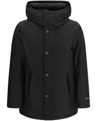 Woolrich - Black Goose Down Parka - Lyst