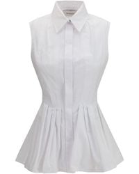 Max Mara - White Cotton Shirt - Lyst