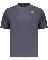 K-Way - Blue Cotton Men's T-shirt - S - Lyst