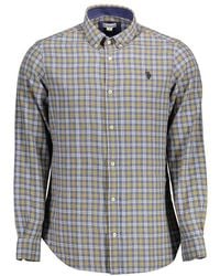 U.S. POLO ASSN. - Blue Cotton Men's Shirt - Lyst